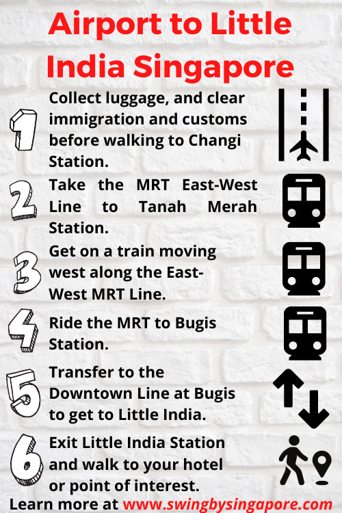 How to Get from the Airport to Little India Singapore Using the MRT?