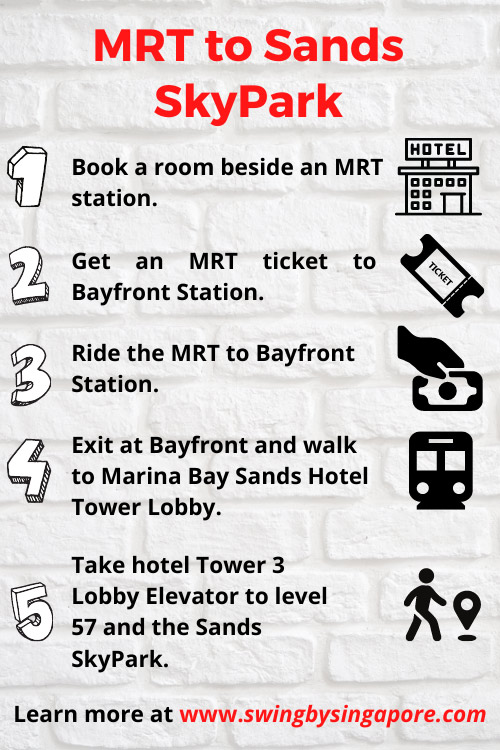 How to Get to Sands SkyPark Singapore by MRT?