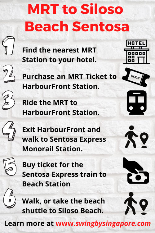 How to Get to Siloso Beach Sentosa Using Public Transportation?