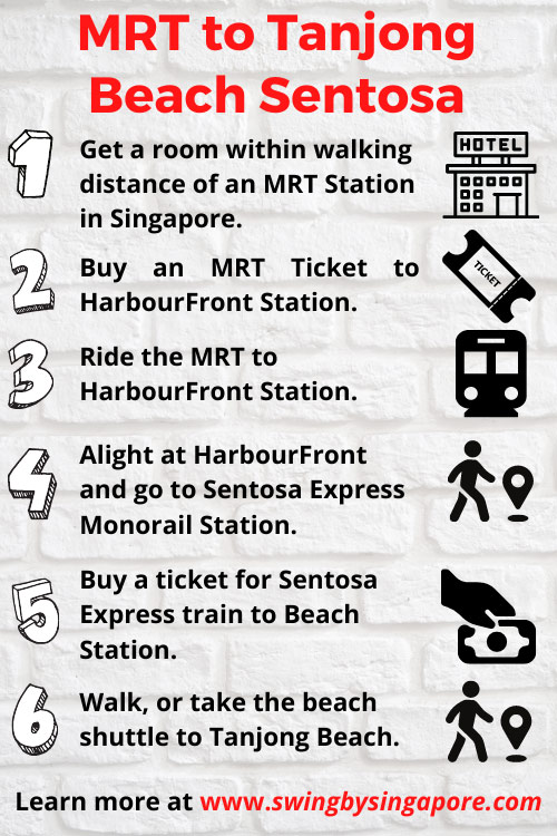 How to Get to Tanjong Beach Sentosa Using Public Transportation?