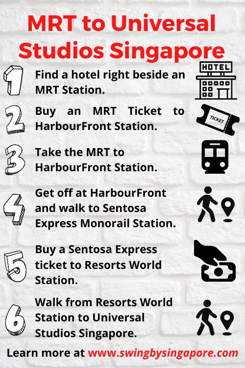 How to Get to Universal Studios Singapore Using Public Transportation? FAST !!!