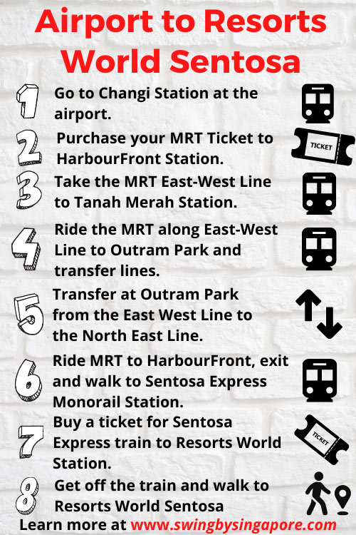 How to Get from the Airport to Resorts World Sentosa by MRT?