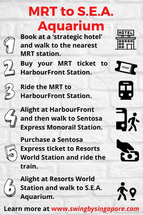 How to Get to S.E.A. Aquarium Singapore by MRT?