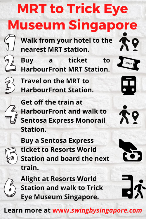 How to Get to Trick Eye Museum Singapore by MRT?
