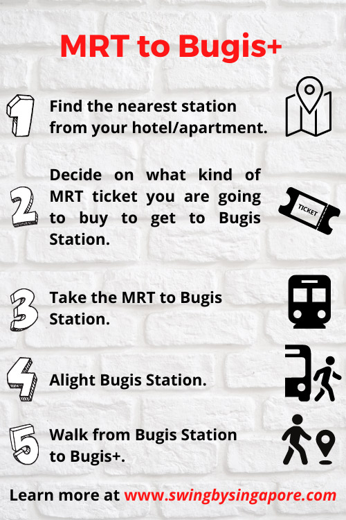 How to Get to Bugis+ Singapore by MRT?