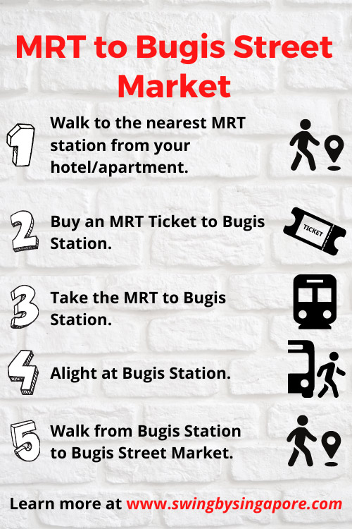 How to Get to Bugis Street Market Singapore by MRT?