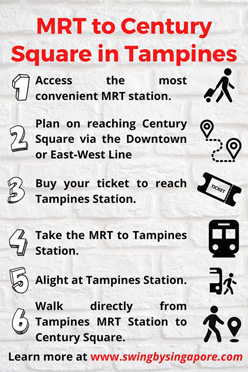 How to get to Century Square in Tampines by MRT?