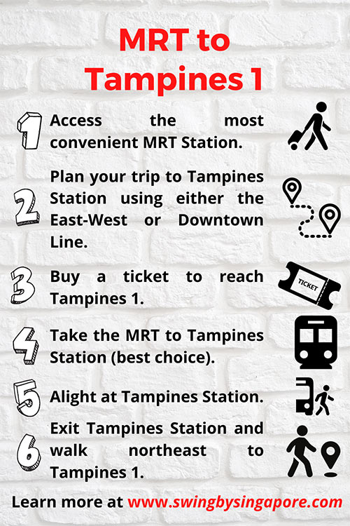 How to get to Tampines 1 by MRT?