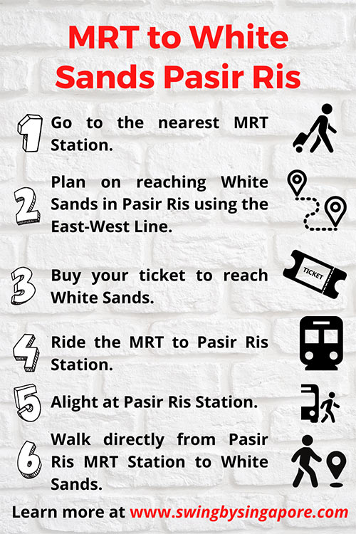 How to get to White Sands Pasir Ris by MRT?