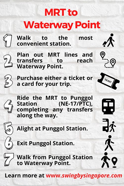 How to get to Waterway Point by MRT?