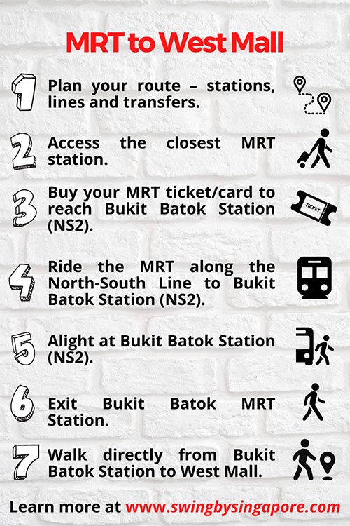 How to get to West Mall in Singapore by MRT?