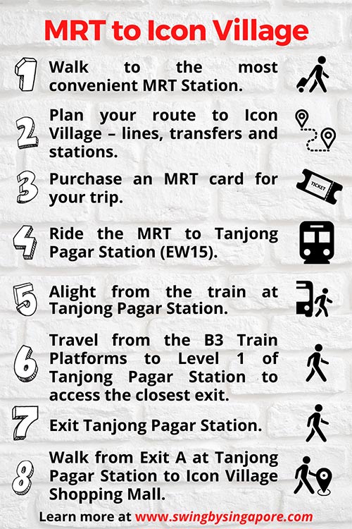 How to get to Icon Village by MRT?