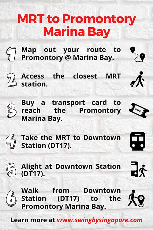 How to get to the Promontory Marina Bay by MRT?