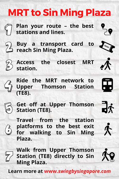How to get to Sin Ming Plaza by MRT?